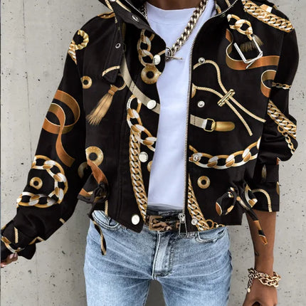 Women’s Street-Chic Button Jacket