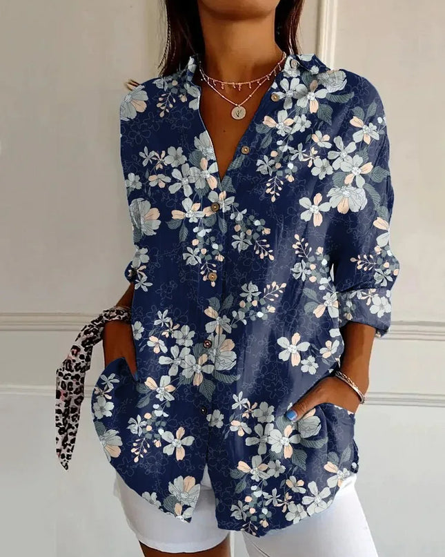 Harper | Elegant Floral Shirt & Blouse