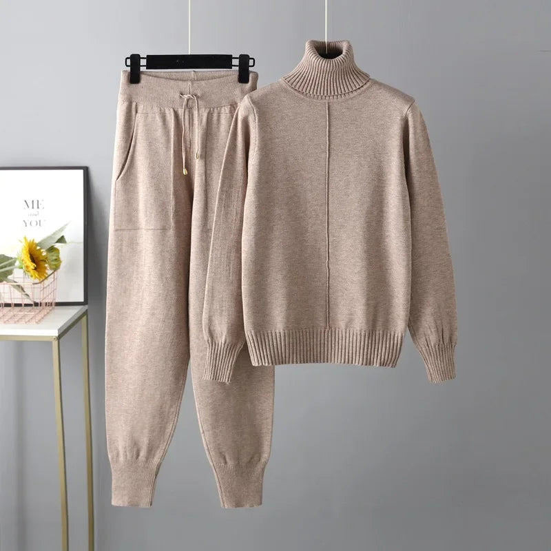 Women’s Soft Knit Two-Piece Set – Perfect Casual Wear-HighTouch