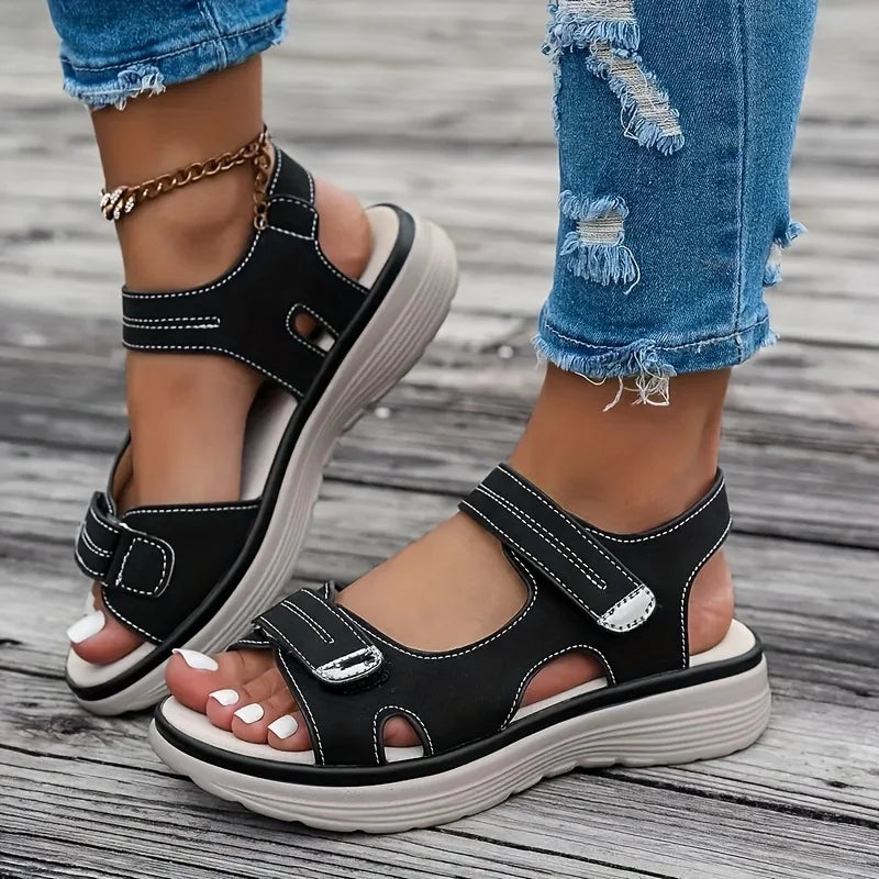 Women’s Lightweight Non‑Slip Wedge Sandals – Plus Size Beach Platform