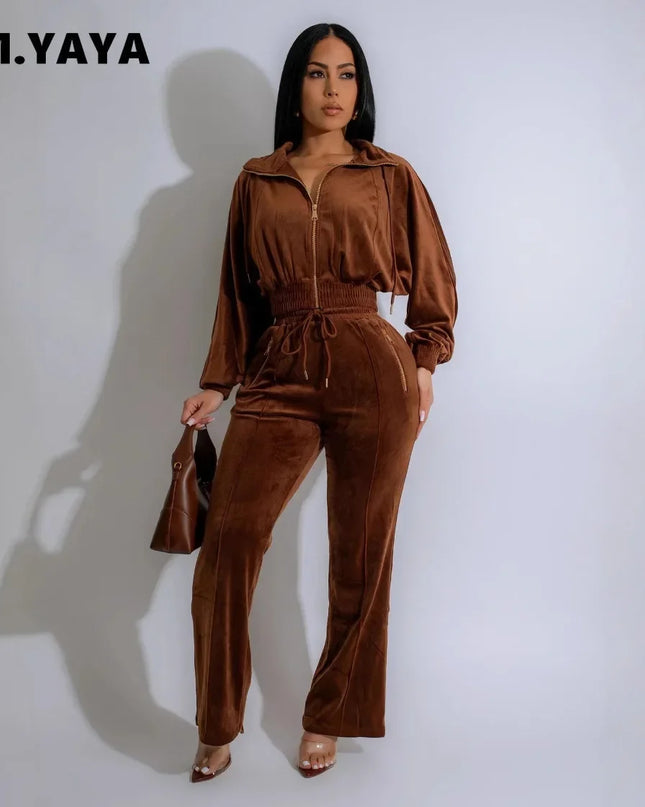 Women’s Velvet 2-Piece Tracksuit