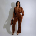 Women’s Velvet 2-Piece Tracksuit