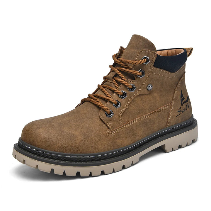 Handmade Leather Ankle Winter Boots UK-HighTouch
