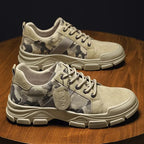Men’s Camouflage Platform High-Top Boots-HighTouch