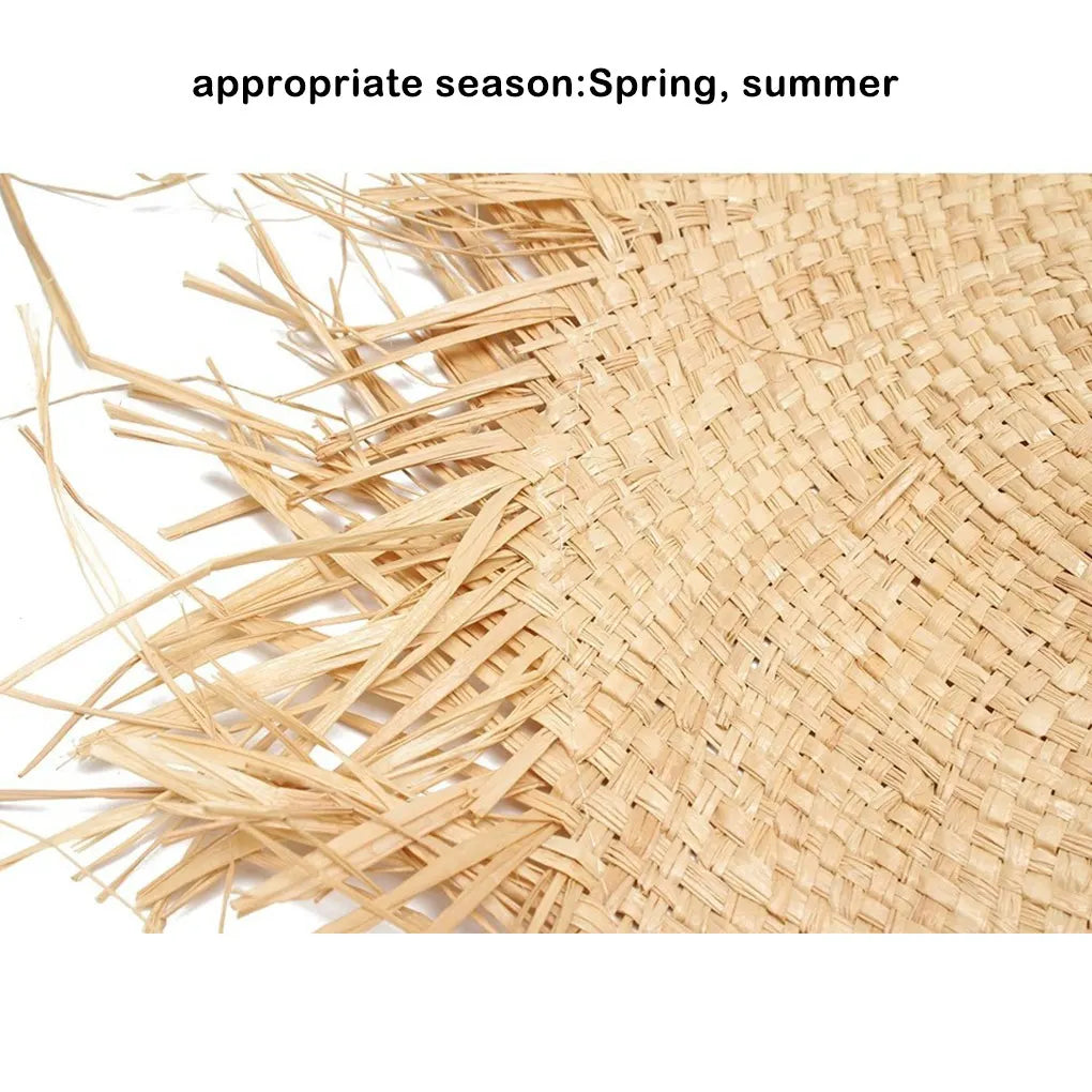 Women’s Wide‑Brim Floppy Straw Beach Hat-HighTouch