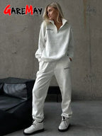 Women’s Cotton Oversize Tracksuit Set-HighTouch