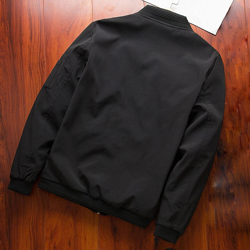 Lightweight Slim Fit Bomber Jacket for Men-HighTouch