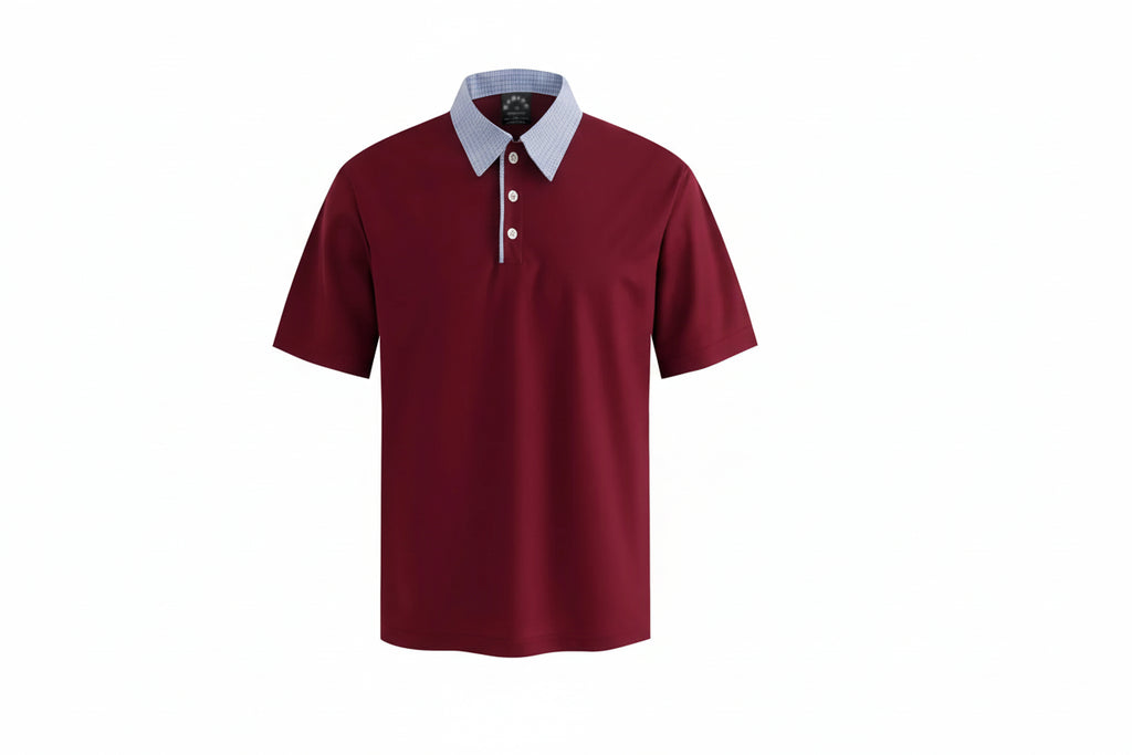 Patchwork Letter-Embroidery Polo – Retro High-Street Short-Sleeve Men’s Tee-HighTouch