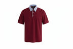 Patchwork Letter-Embroidery Polo – Retro High-Street Short-Sleeve Men’s Tee-HighTouch