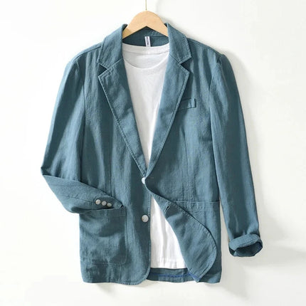 Men’s Cotton‑Linen Travel Shirt
