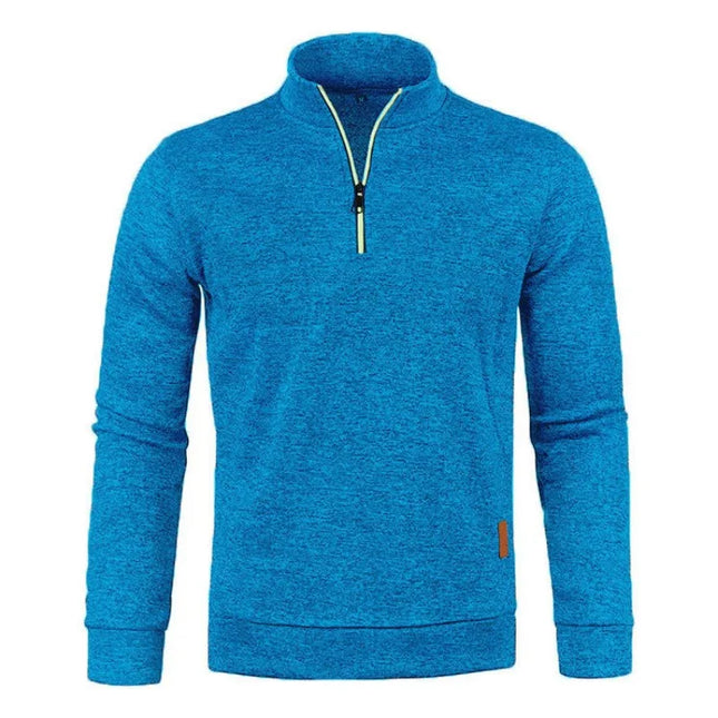 Men’s Fleece-Lined Half Zip Turtleneck Pullover Jacket