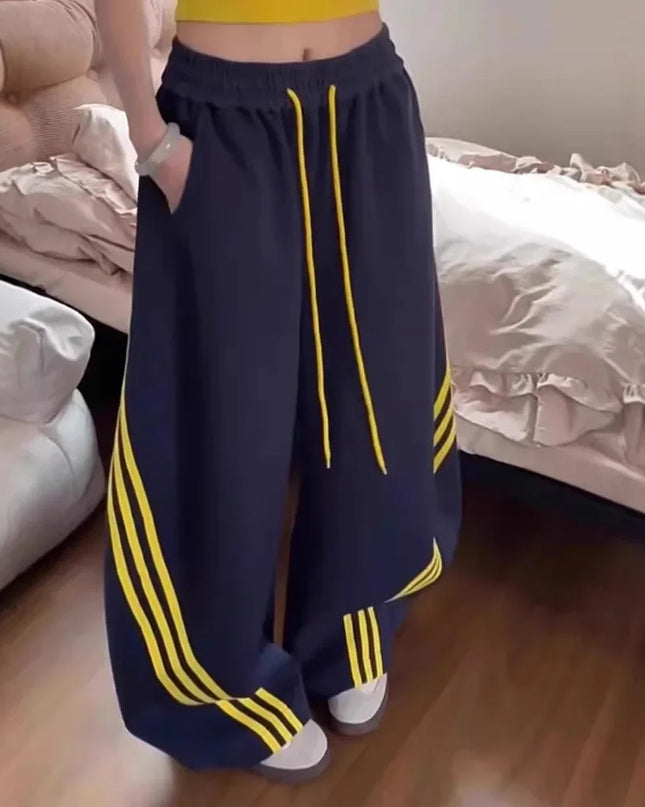 Vintage Wide-Leg Sweatpants – Loose-Fit Casual Trousers for Men