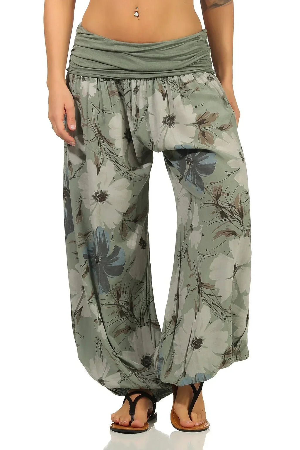Plus-Size Harajuku Harlan Wide-Leg Pants-HighTouch