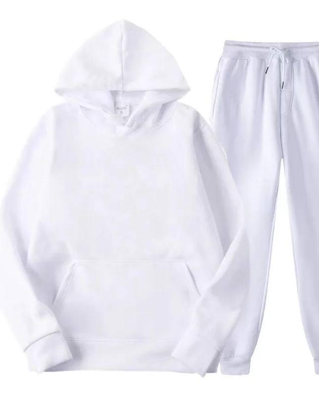 Womens Autumn/Winter Hoodie & Sweatpants Set – Casual Pullover Tracksuit