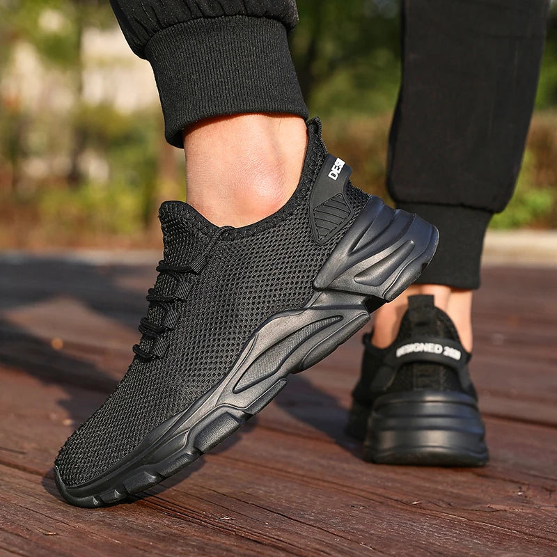 Men’s Lightweight Breathable Running Shoes-HighTouch