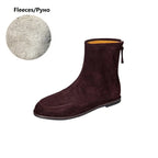 Premium Sheep Suede Chelsea Ankle Boots-HighTouch