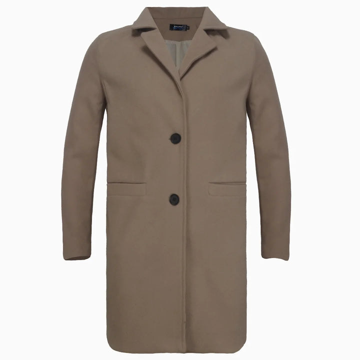 Women’s Wool-Blend Tweed Coat-HighTouch