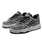 Men’s Personalised Denim Skateboarding Shoes-HighTouch