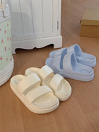 Women’s Simple Beach Sandals Summer Slip-On Flat Shoes-HighTouch