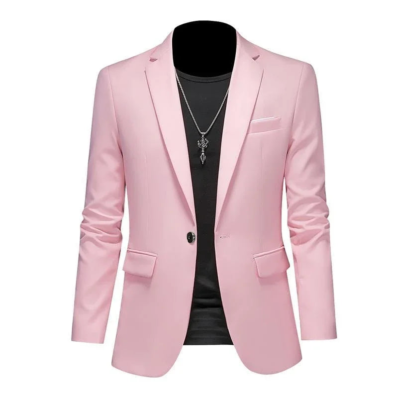 Men’s Slim-Fit Casual Blazer-HighTouch