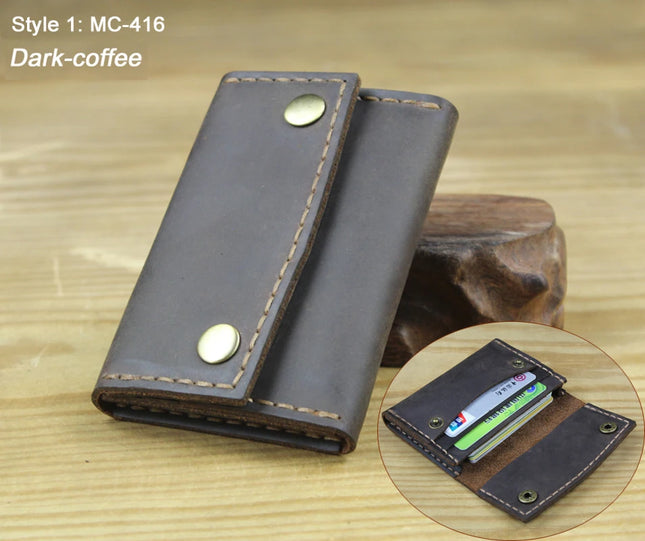 Crazy Horse Leather Card Holder
