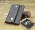 Crazy Horse Leather Card Holder-HighTouch