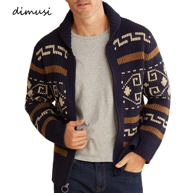 Men’s Cashmere-Touch Revers Knit Jacket