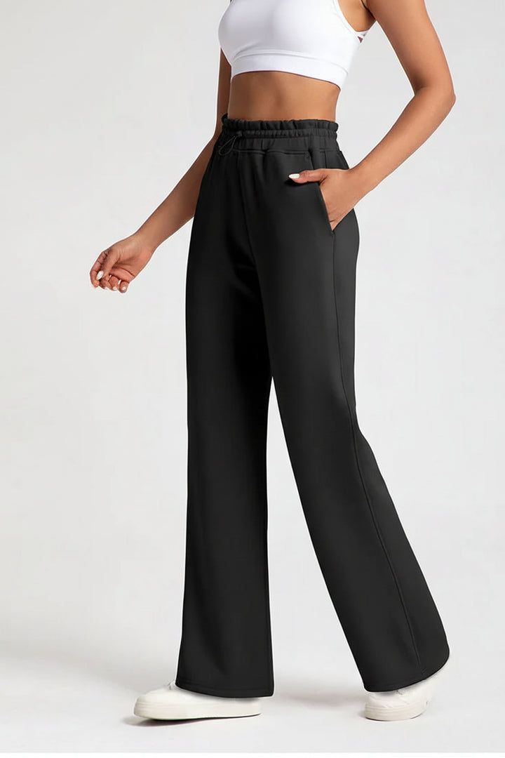 Women High Waist Wide Leg Sweatpants Casual Loose Fit-HighTouch