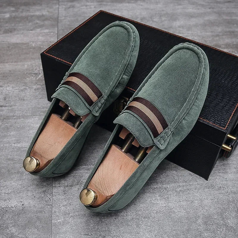 Fashion Suede Men’s Casual Loafers-HighTouch