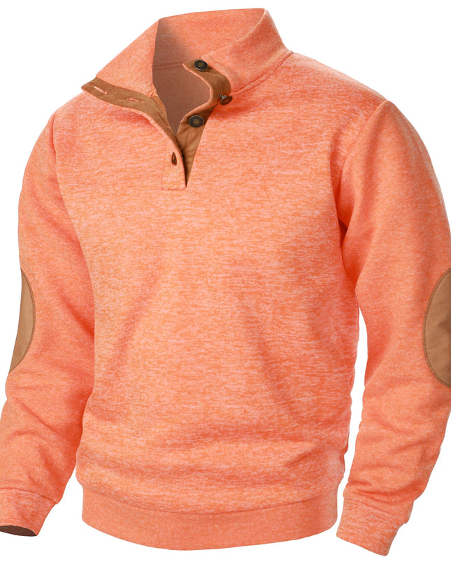 Men’s Stand Collar Knitted Sweater