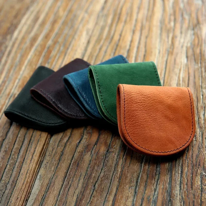 Genuine Leather Mini Coin Wallet