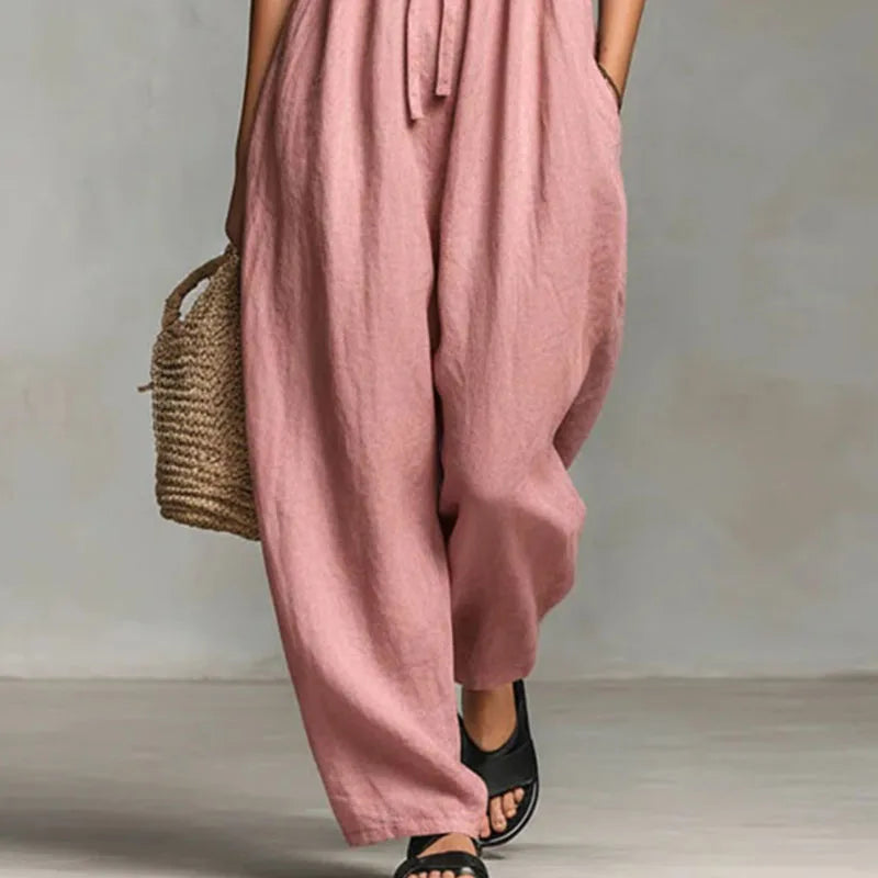 Cordella Boho Off Shoulder Lightweight Jumpsuit