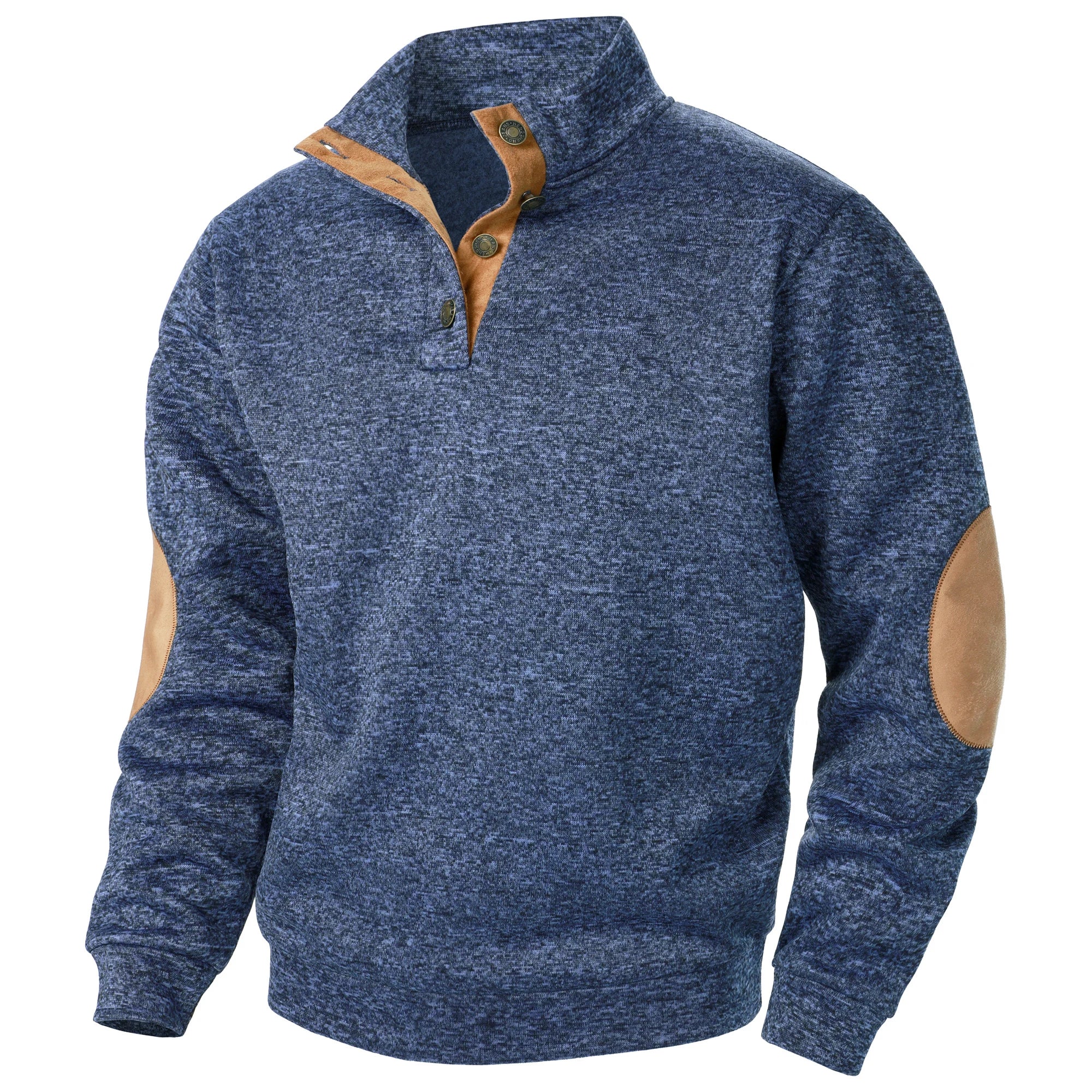 Men’s Stand Collar Knitted Sweater
