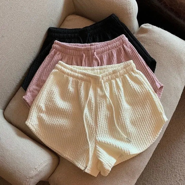 High-Waist Wide-Leg Running Shorts – Lightweight Gym Hot Pants for Women
