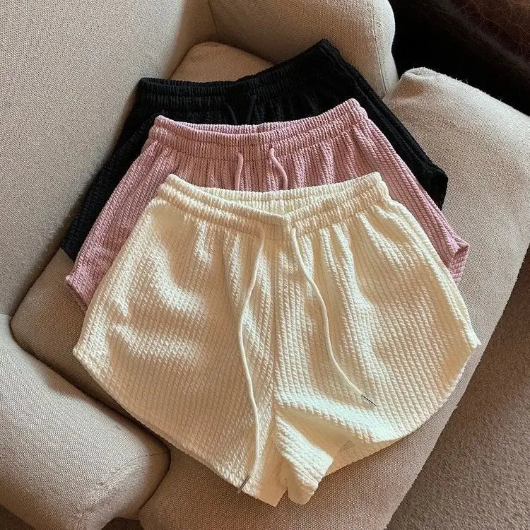 High-Waist Wide-Leg Running Shorts – Lightweight Gym Hot Pants for Women-HighTouch