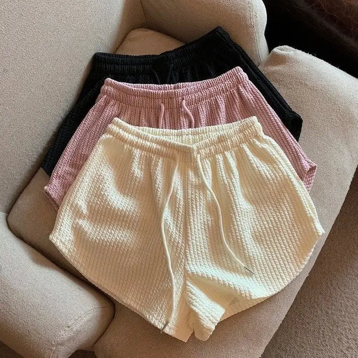 High-Waist Wide-Leg Running Shorts – Lightweight Gym Hot Pants for Women-HighTouch
