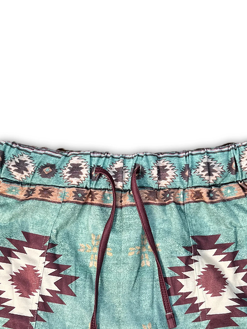 Western Ethnic Resort Style Printed Shorts – Women’s Retro Summer Geometric Bottoms
