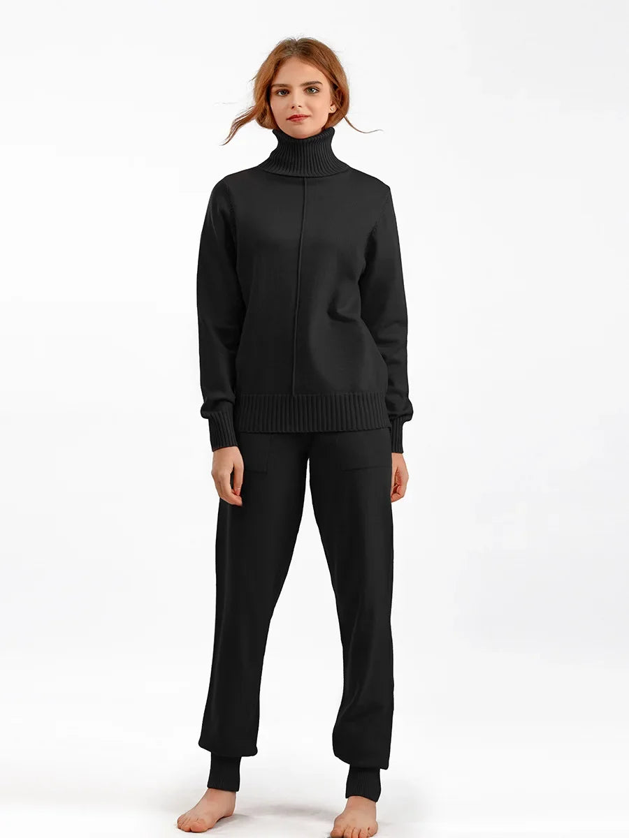 Women’s Soft Knit Two-Piece Set – Perfect Casual Wear-HighTouch