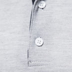 Men’s Deer-Embroidered Long Sleeve Polo-HighTouch
