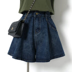 High Waist Denim Shorts Women – S-3XL Wide Leg Summer Fit-HighTouch