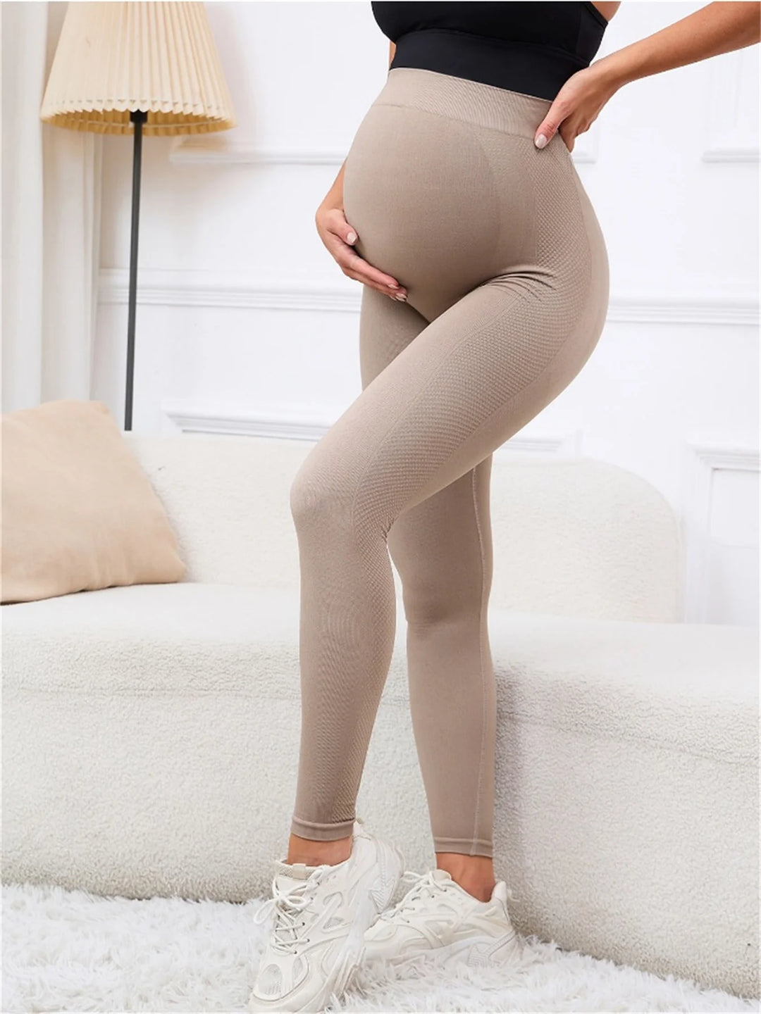 Butterluxe Maternity Leggings Over Belly Soft Yoga All Season