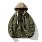 Unisex Oversized Corduroy Hoodie Jacket – Textured Winter Streetwear-HighTouch