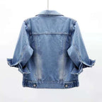 Trendy Womens Short Denim Jacket-HighTouch