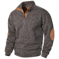 Men’s Stand Collar Knitted Sweater