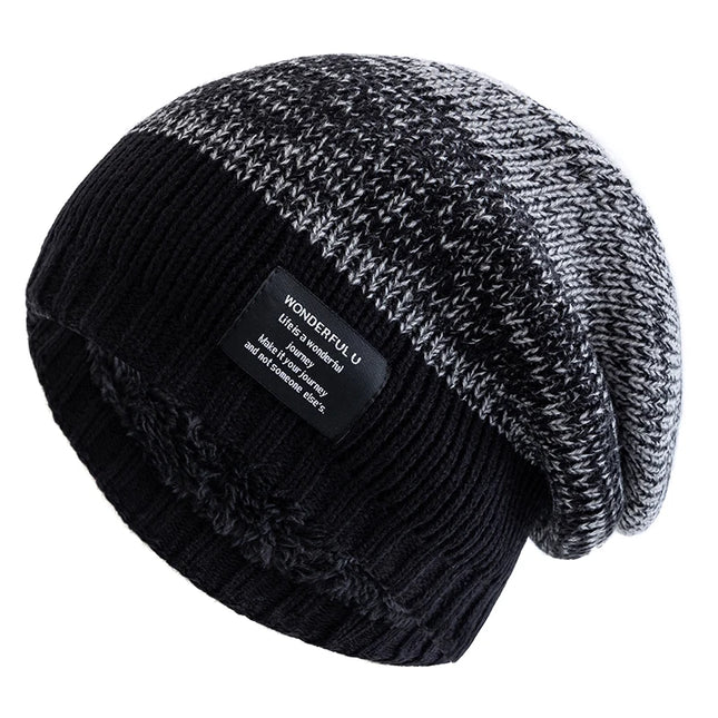 Plush Fur-Lined Slouchy Beanie for Women