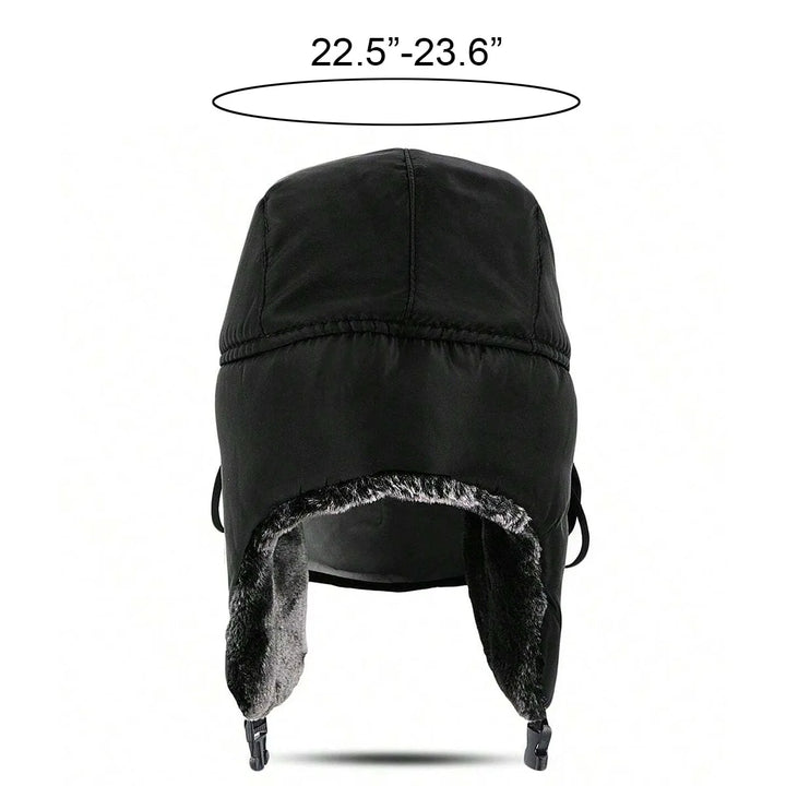 Pilot Hat Ushanka Men's Winter Trapper Hat with Windproof Mask Trooper Hat Hunting Skiing Hat for Men Women