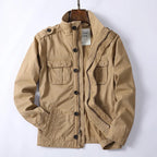 Denim Retro Cargo Jacket for Men-HighTouch