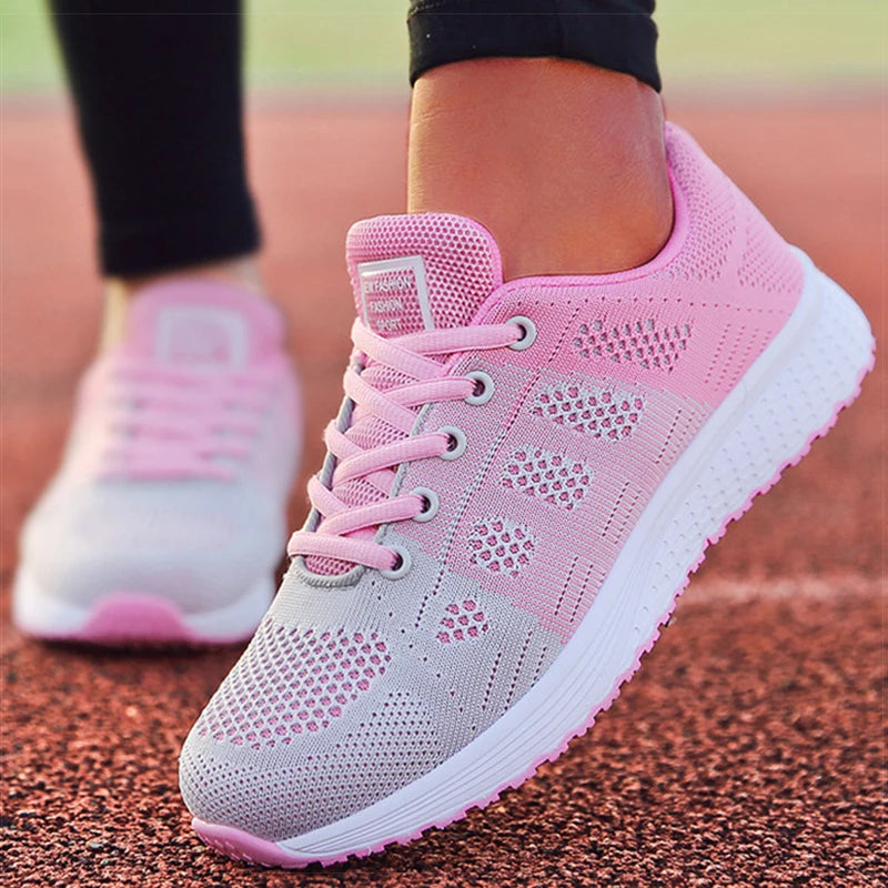 Women’s Mix-Color Gym Sneakers-HighTouch