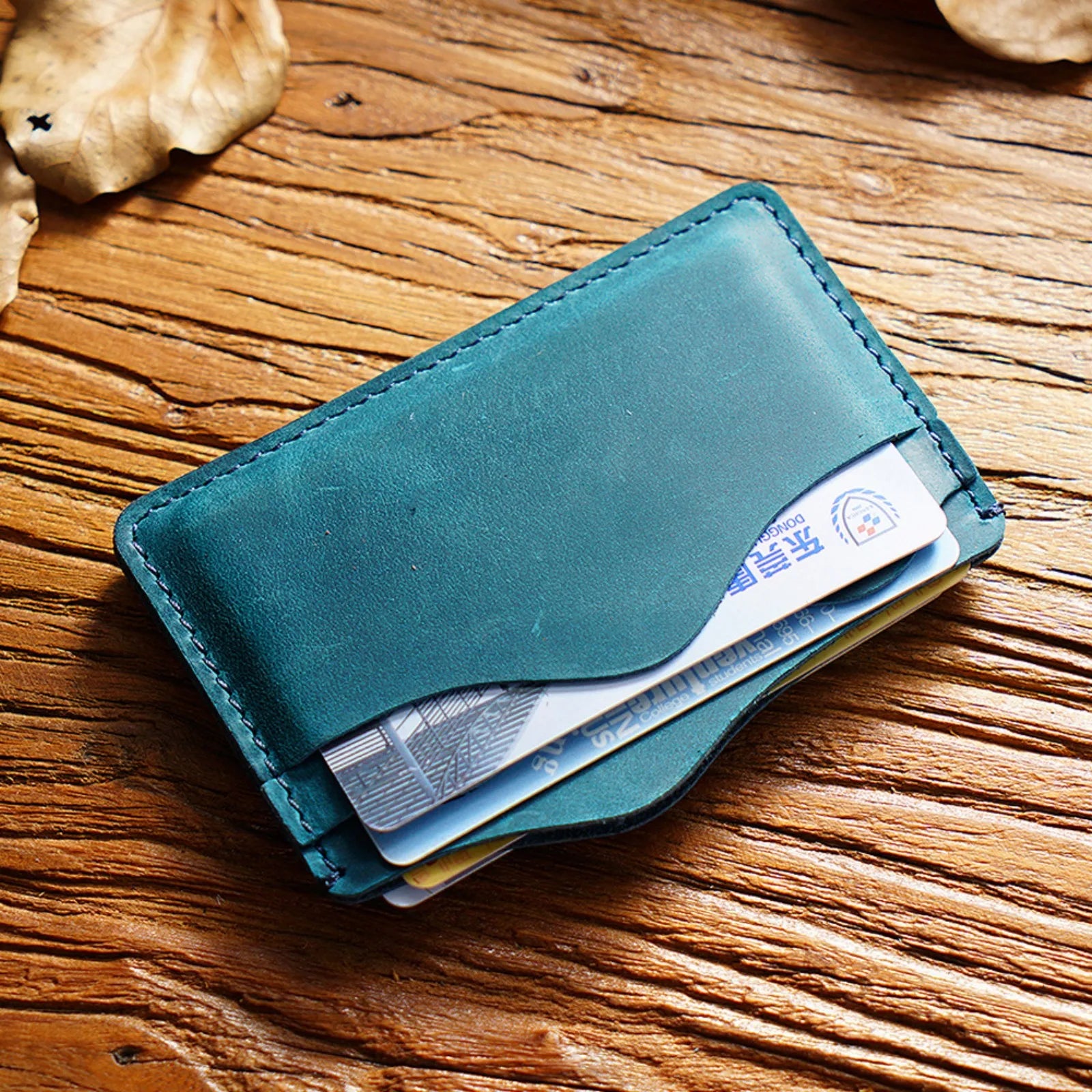 Slim Leather Bifold Wallet