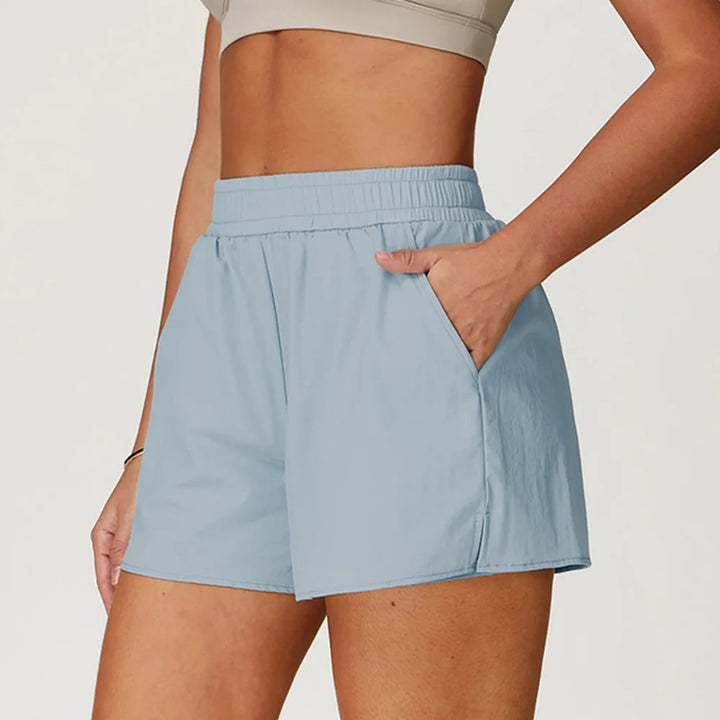 High-Waist Compression Yoga Shorts-HighTouch